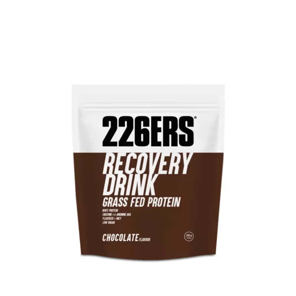 RECOVERY DRINK - Proteine ​​nutrite con erba - Recupero muscolare - 500g - Cioccolato
